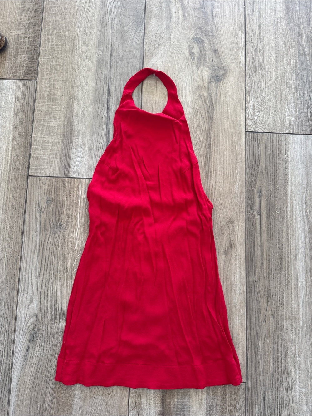 Reformation Red Halter Midi Dress